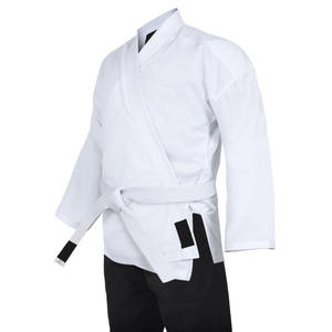 Ensemble d'uniformes de karaté personnalisés en tissu épais de coton pour adultes et jeunes, entraînement d'arts martiaux, compétition de Kata, taille personnalisée, OEM - Product Image 2