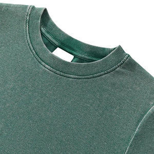 เสื้อครอปท็อปผู้หญิงสไตล์เซ็กซี่ วินเทจย้อนยุค ล้างสีแบบแอซิด ทรงเข้ารูป สำหรับสาวๆ วัยเรียน มหาวิทยาลัย - Product Image 5