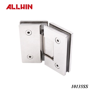 บานพับประตูกระจกอาบน้ำทองเหลืองสี่เหลี่ยมขนาด66x110มม. บานพับประตูกระจกโครเมียมขัดเงาแบบโมเดิร์นสีดำด้าน - Product Image 4