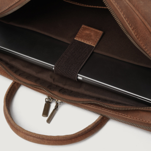Mochila de Cuero Genuino Premium para Viajes, Negocios, Oficina y Uso Diario, Elegante Bolso Mensajero de Cuero Vintage para Hombre - Product Image 6