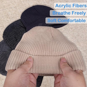Gorros de Punto Clásicos de Invierno, Unisex, 100% Acrílico, Cómodos y Elásticos, Ideales para el Uso Diario en Clima Frío - Product Image 6