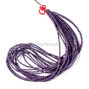 Perles de diamant violet brut non taillées et lisses, 4x3 à 6x4 mm, perles de diamant naturelles sans conflit, brin de 16 pouces pour la fabrication de bijoux - Product Image 2
