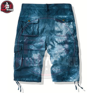 Pantalones Cortos Cargo de Alta Calidad para Hombre, Tela Suave al Tacto, Estilo Urbano 2026, con Diseño Tie Dye y Múltiples Bolsillos - Product Image 2