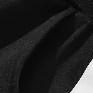 Ensemble de survêtement pour homme personnalisé de haute qualité, respirant, en polaire durable polyester/coton, avec fermeture éclair intégrale et col montant, décontracté, blanc - Product Image 5