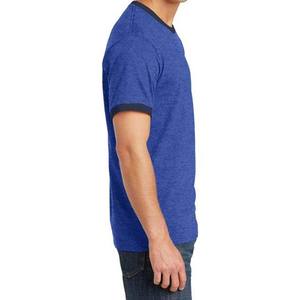 เสื้อยืดแฟชั่นผู้ชายทรงหลวมไหล่ตก พรีเมียม เนื้อผ้าหนา 100% ผ้าฝ้าย ปักลายเสื้อยืดแบบริงเกอร์ - Product Image 4