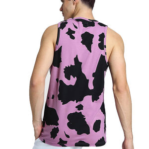 เสื้อกล้ามผู้ชายไซส์ใหญ่พิเศษสำหรับฤดูร้อน ผ้าฝ้ายถัก 100% ทรงสปอร์ต น้ำหนัก 240 กรัม ปรับแต่งได้ คุณภาพสูง เป็นมิตรกับสิ่งแวดล้อม เนื้อผ้านุ่ม - Product Image 5