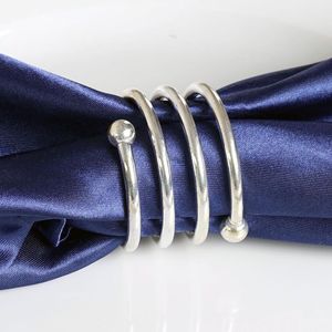Classic <b>Bow</b> Design Stainless Steel Napkin Rings 4.5cm Durable Table Decoration Wedding Use - Product Image 6