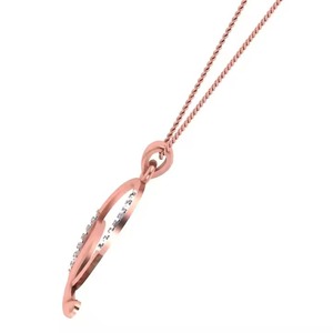 Elegant Gold Alphabet Q Pendant with Diamond Initial Letter <b>Charm</b> Personalized Gift for Women - Product Image 2