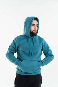 Sweat-shirts à capuche pour hommes, vente à prix réduit, sweat-shirt uni confortable en polaire, idéal pour la personnalisation par impression et broderie. - Product Image 4