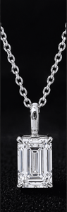 Collar con Colgante de Diamante Cultivado en Laboratorio, Plata de Ley 925, 1 Quilate, Certificado IGI, Diamante de Laboratorio con Engaste en Cesta, Collares con Colgante Colgante - Product Image 3