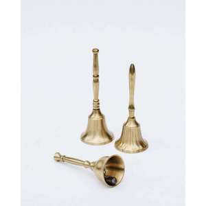 กระดิ่งทองเหลืองพร้อมด้ามจับ สีทอง สำหรับคริสต์มาสและของขวัญสไตล์ทะเล ทำด้วยมือ ปรับแต่งได้ - Product Image 4