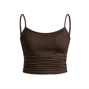 Camiseta Deportiva para Mujer, Transpirable, Ligera, de Spandex/Nailon, de Secado Rápido, Cuello Alto, para Yoga y Entrenamiento - Product Image 4