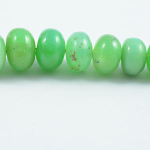 Chrysoprase africaine naturelle de qualité supérieure en forme de rondelle lisse brin de perles de pierres précieuses pour la fabrication de bijoux cadeaux de meilleure qualité - Product Image 2