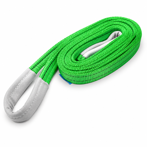 Oferta Especial: Eslinga Plana de Poliéster de 2 Toneladas con Ojos, Longitud Personalizable, Alta Resistencia, Uso Pesado, Provina 8:1, Seguridad - Product Image 2