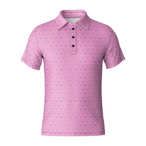 Polo de golf pour homme, tissu doux au toucher, imprimé intégral, design personnalisé, manches courtes, pour le golf et les loisirs - Product Image 6