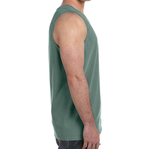 Débardeurs de sport à capuche personnalisés pour hommes, col rond, séchage rapide, coupe ajustée, pour entraînement, course, fitness, décontractés, respirants, tricotés 100% - Product Image 3