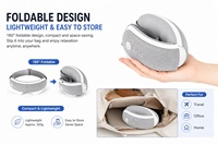 Masseur oculaire rechargeable par USB, thérapie infrarouge, machine de relaxation chauffante pour les yeux