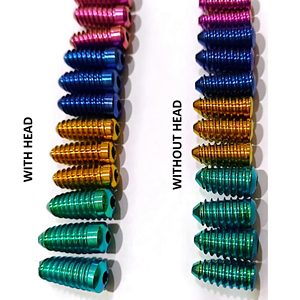 Tornillo de Fijación por Interferencia sin Cabeza de Titanio de Alta Calidad para Procedimientos de Reconstrucción de LCA y LCP de Rodilla - Product Image 1