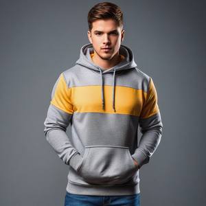 Confortable Pull Hoodies 100% Coton 2023 Offre Spéciale Hommes À Capuche Multi Couleur Pleine Manches Nouveau Design à capuche De Pull Hommes - Product Image 3
