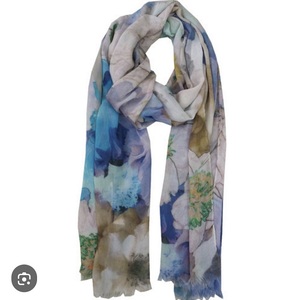 Stylish Summer Silk <b>Chiffon</b> <b>Scarf</b> Hijab Custom Logo Design Luxury Women Handmade Skin Friendly Long Other <b>Scarves</b> - Product Image 1