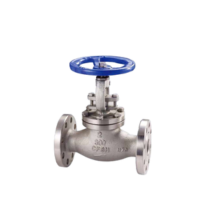 วาล์วทรงกลมแบบมีหน้าแปลน ทำจากสแตนเลสและเหล็กคาร์บอน WCB ควบคุมด้วยมือ 10K/150LB - Product Image 1