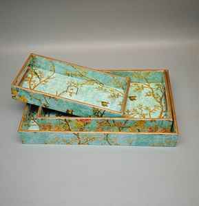 Luxury Modern Gold <b>Mirror</b> Serving Tray Rectangular Metal Decorative Tray with Handles Home Decor - Product Image 2