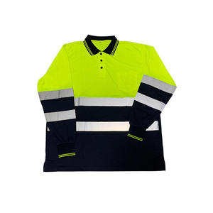 Polo de sécurité en polyester personnalisable, haute visibilité, réfléchissant, pour le travail de construction, uniforme de travail - Product Image 4