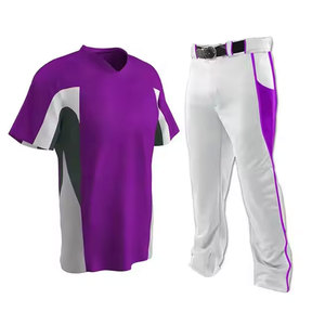 New Arrival High Quality Custom Made Printed Baseball Softball Uniform Sets OEM Service Anti-Bacterial Breathable Plus Size - Product Image 5