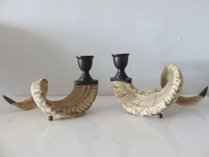 Portavelas de Cuerno de Búfalo Estilo Animal, Pieza Decorativa Hecha a Mano, Decoración Rústica para el Hogar, Centro de Mesa, Regalo, Exhibición - Product Image 6