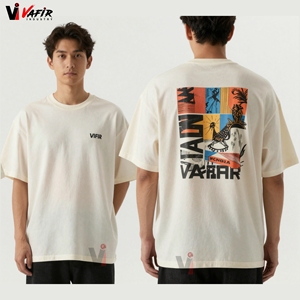 เสื้อยืดคอกลมผู้ชายทรงปกติสำหรับฤดูร้อน ผ้าฝ้ายออร์แกนิค 100% น้ำหนัก 200 กรัม พิมพ์ลายสกรีนโลโก้ตามสั่ง เป็นมิตรกับสิ่งแวดล้อม ระบายอากาศได้ดี - Product Image 2