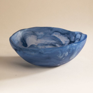 Cuenco de resina para servir ensalada, cuenco de resina para comida decorativa para el hogar, artesanías de RF de la India - Product Image 1