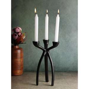 Bougeoir fabriqué à la main de luxe pour la décoration intérieure chambre salon Table élégante pièce d'accent moderne - Product Image 1