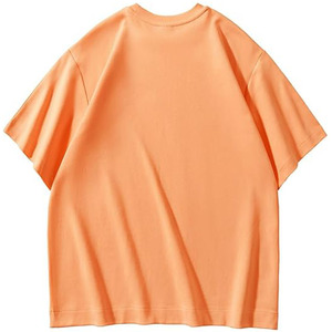 เสื้อยืดคอตตอน 100% คุณภาพสูง ทรงหลวม สไตล์วินเทจ สำหรับผู้ชาย  แบบเรียบง่าย สตรีทแวร์  รับสกรีนโลโก้ ไซส์ใหญ่  ผ้าถัก - Product Image 6