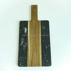 Tabla de Cortar de Madera de Mango con Diseño Esmaltado de KISWAH CRAFT, Diseño Moderno y Estándar, para Uso Doméstico y Comercial, Personalizable - Product Image 3