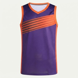 Camiseta de Baloncesto Orha Unisex Rosa con Cuello en V, Sin Mangas, de Malla, Absorbente de Humedad, Ajuste Atlético, para Todas las Temporadas, con Estampado Sublimado, para Adultos - Product Image 3