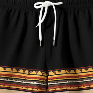 New Premium Quality 100% <b>Polyester</b> Canvas Drawstring Breathable Sun Protection Quick Dry Performance Solid Men Beach <b>Shorts</b> - Product Image 6