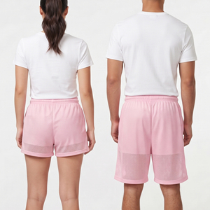 Shorts en maille transparente pour hommes, tissu léger et doux, 100% polyester, shorts en maille transparente pour femmes, shorts en maille transparente sur mesure - Product Image 5