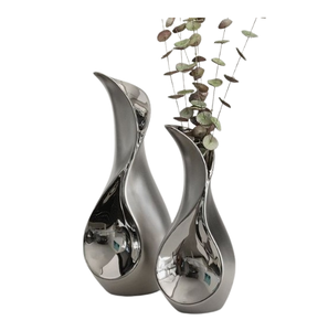 Vase en aluminium décoratif pour la présentation de fleurs, embellissement d'intérieur moderne et arrangement élégant de table - Product Image 4