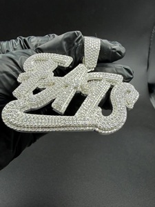 Colgante de Plata 925 con Moissanita Estilo Hip Hop, Joyería de Lujo para Uso Diario, Regalo para Ella, Laysware Jewels - Product Image 6