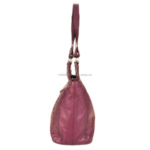 Mesdames Sac à main en cuir de vachette véritable Coton Deux sangles Logo personnalisé-Sac à bandoulière pour femmes à la mode Prix d'usine en gros - Product Image 3