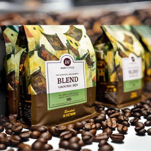 Mezcla de café molido y grano entero Arábica tostado y Robusta al mejor precio vietnamita, tostado medio, sabor neutro y suave, OEM/ODM - Product Image 1