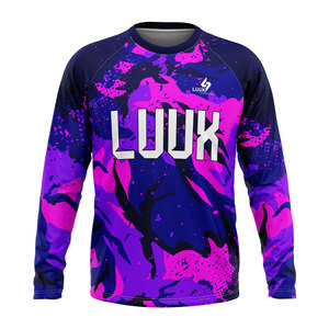 Camiseta Deportiva de Compresión de Manga Larga para Hombre, Camiseta Elástica para Gimnasio, para Correr, Entrenamiento, Ejercicio Físico - Product Image 1