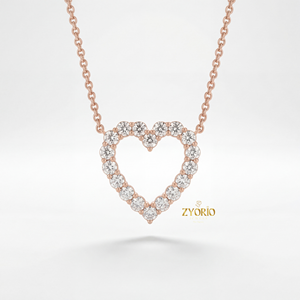 Collar con Colgante de Diamante Cultivado en Laboratorio en Forma de Corazón, Cadena de Oro de Plata de Ley 925, Collar de Amor para Mujer, Joyería de Regalo Romántico - Product Image 5