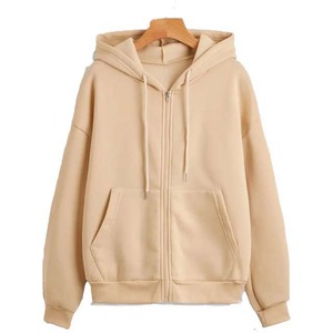 Sweat-shirt à capuche tissé surdimensionné bleu Pakistan pour femme, grande taille, respirant, avec fermeture éclair, badge et cristaux, style streetwear automne - Product Image 3