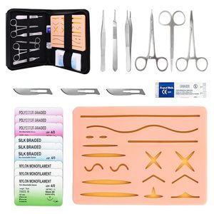 Kit de pratique de suture professionnel réutilisable de qualité supérieure, coussin de suture réaliste, stérilisé à haute température, ensemble de formation médicale - Product Image 1