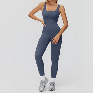 Traje Deportivo para Mujer, Personalizable con Logotipo, sin Mangas, Ajustado, de una Pieza, para Yoga - Product Image 4