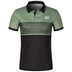 เสื้อเชิ้ต QST พรีเมียมสำหรับผู้ชาย พิมพ์ลายตามสั่ง ลำลอง คอปก แขนสั้น ติดกระดุม ทรงหลวม ระบายอากาศได้ดี แห้งเร็ว ผลิตจากโพลีเอสเตอร์ - Product Image 1