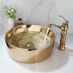 Vasque de Luxe en Laiton Doré pour Salle de Bain – Bol de Lavage Premium à Poser sur Comptoir pour Maison, Hôtel, Restaurant, Décoration Commerciale - Product Image 2