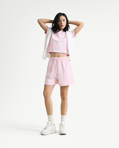 Camiseta Básica de Verano para Mujer, Cuello Redondo, Manga Corta, Color Sólido, Algodón, Corte Regular, Transpirable, Secado Rápido - Product Image 3