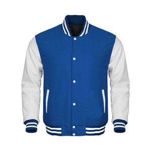 Hot Sale Men's Letterman Varisty Winter Jacket New Fashion <b>High</b> Quality <b>Leather</b> with Stand Collar <b>Top</b> Design - Product Image 2